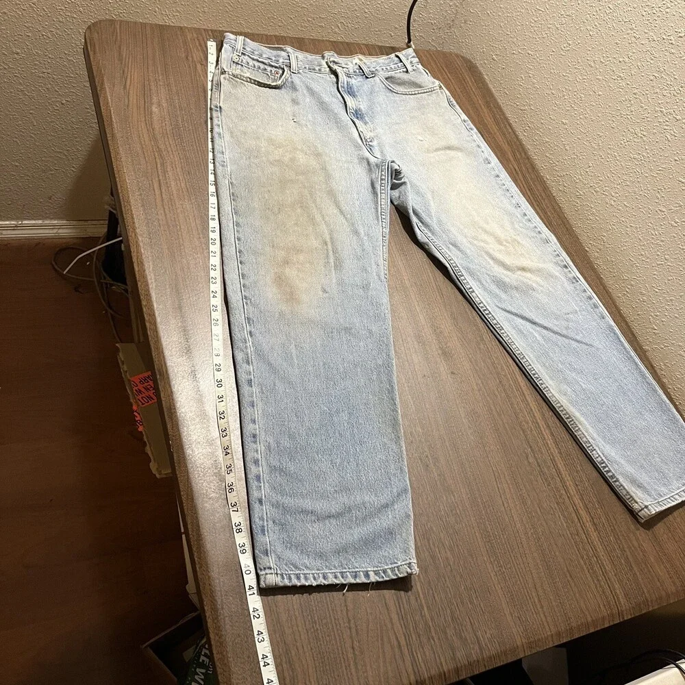 Vintage Levis Jeans USA 90s Distressed 36x30 Baggy Levi USA 550 loose wide leg